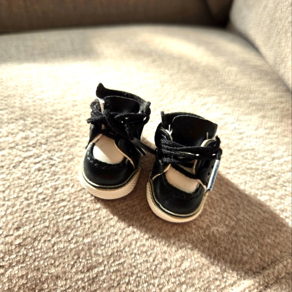 Stylish Black and White Labubu Sneakers